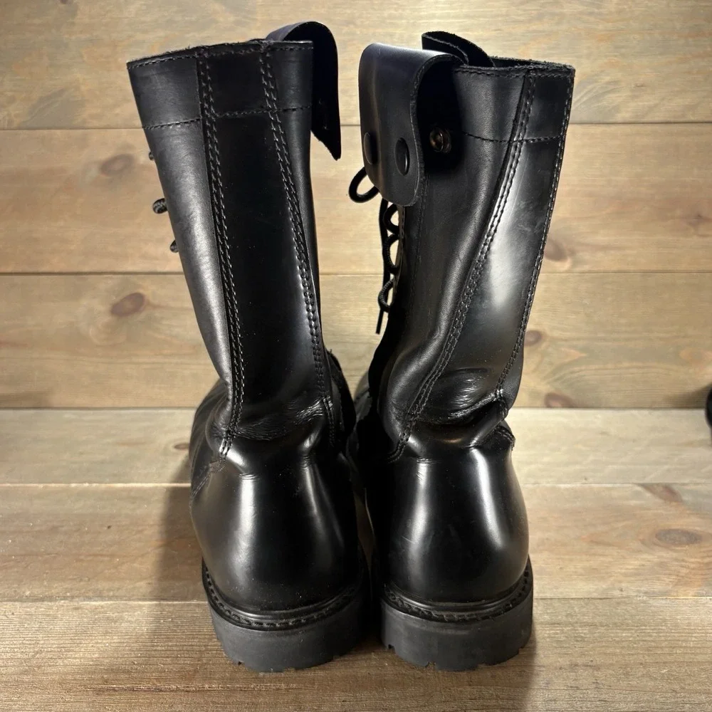 Bates Mens size 12 shoes Black Leather Cap Toe Lace Up Tactical Combat Boots